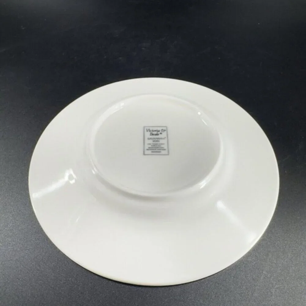 Victoria & Beale Savannah Porcelain Round‎ Dish Plate Set of 4 Dishes 6inch Wide